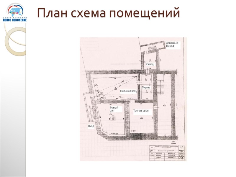 План схема помещений